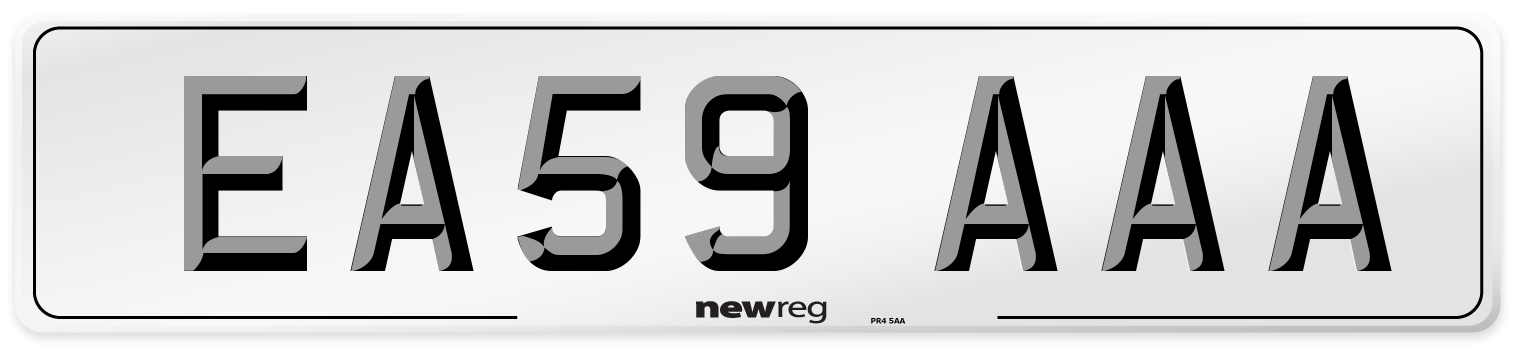 EA59 AAA Number Plate from New Reg
